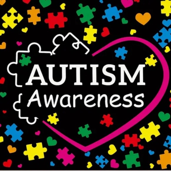 Autism Awareness Resin Teardrop Pendant With Dried Flowers & Autism Cros… - Picture 2 of 10